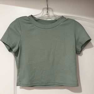 Blue/Green Crop Top
